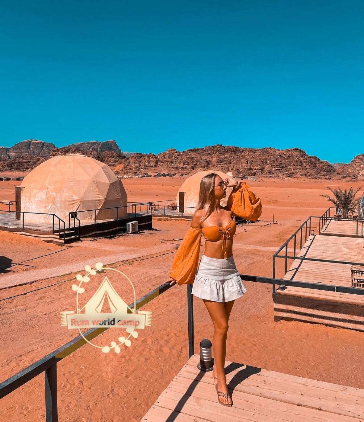 Rum World Bubble Luxury Camp Wadi Rum Eksteriør billede